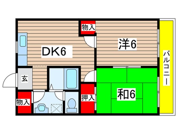 ロイヤル早野マンションの物件間取画像